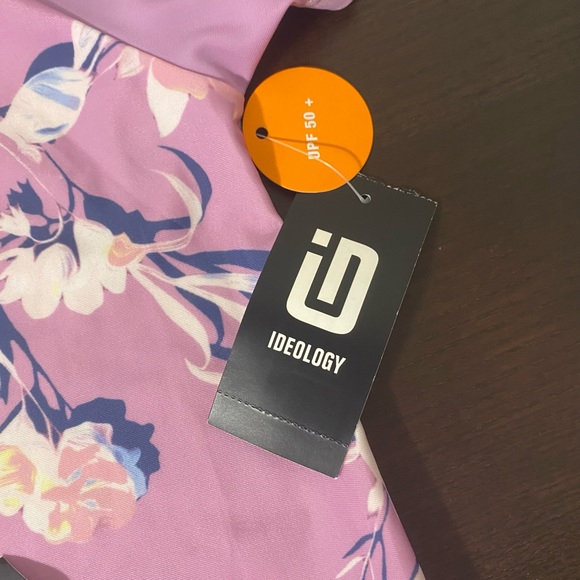 Big Girls 2-Pc. Rippling Rose Rash Guard Set - Picture 4 of 7